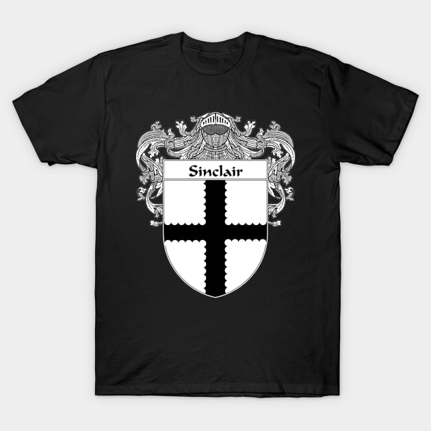 Sinclair Clan Shield T-Shirt by Phantom Goods and Designs